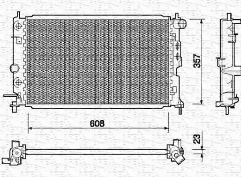 Magneti Marelli 350213755000 - Radiators, Motora dzesēšanas sistēma adetalas.lv