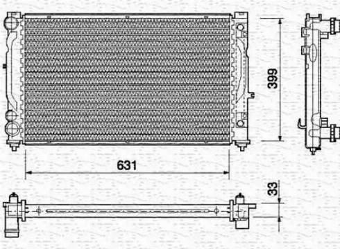 Magneti Marelli 350213739000 - Radiators, Motora dzesēšanas sistēma adetalas.lv