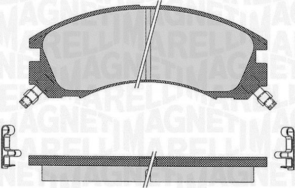 Magneti Marelli 363916060496 - Bremžu uzliku kompl., Disku bremzes adetalas.lv