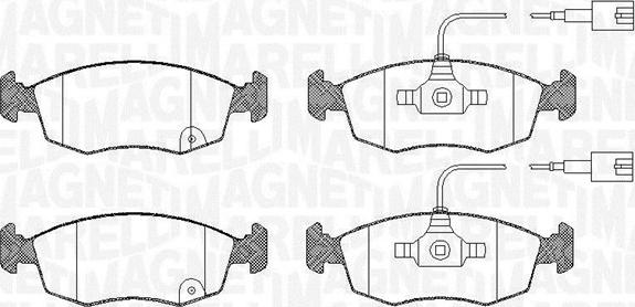 Magneti Marelli 363916060440 - Bremžu uzliku kompl., Disku bremzes adetalas.lv