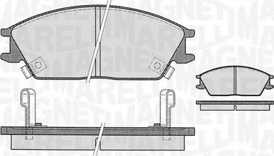 Magneti Marelli 363916060459 - Bremžu uzliku kompl., Disku bremzes adetalas.lv