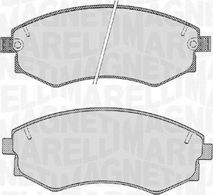 Magneti Marelli 363916060468 - Bremžu uzliku kompl., Disku bremzes adetalas.lv