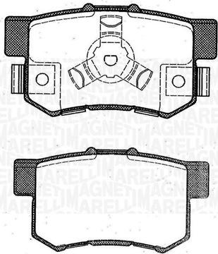 Magneti Marelli 363916060463 - Bremžu uzliku kompl., Disku bremzes adetalas.lv