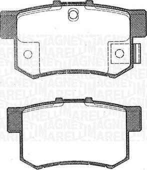 Magneti Marelli 363916060462 - Bremžu uzliku kompl., Disku bremzes adetalas.lv