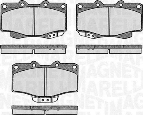 Magneti Marelli 363916060401 - Bremžu uzliku kompl., Disku bremzes adetalas.lv