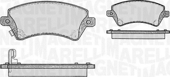 Magneti Marelli 363916060408 - Bremžu uzliku kompl., Disku bremzes adetalas.lv