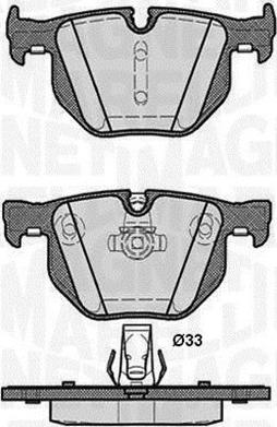 Magneti Marelli 363916060487 - Bremžu uzliku kompl., Disku bremzes adetalas.lv