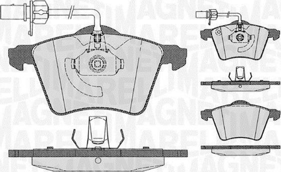 Magneti Marelli 363916060539 - Bremžu uzliku kompl., Disku bremzes adetalas.lv