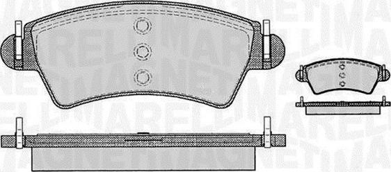 Magneti Marelli 363916060538 - Bremžu uzliku kompl., Disku bremzes adetalas.lv