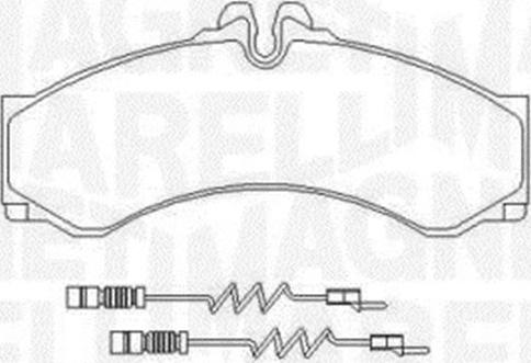 Magneti Marelli 363916060525 - Bremžu uzliku kompl., Disku bremzes adetalas.lv