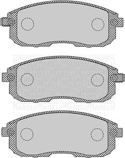 Magneti Marelli 363916060695 - Bremžu uzliku kompl., Disku bremzes adetalas.lv