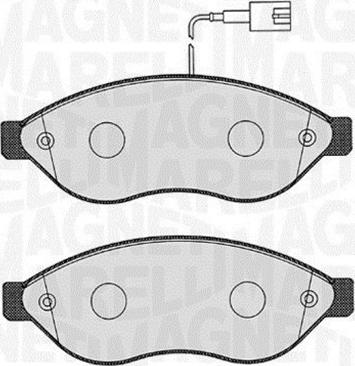 Magneti Marelli 363916060642 - Bremžu uzliku kompl., Disku bremzes adetalas.lv