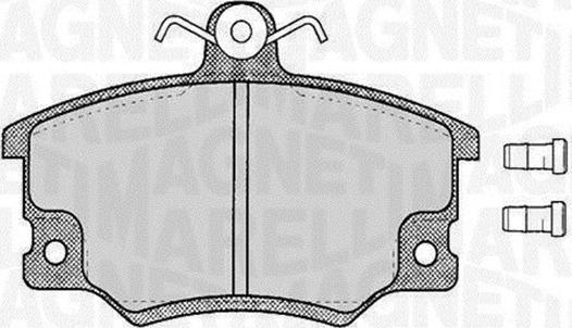 Magneti Marelli 363916060105 - Bremžu uzliku kompl., Disku bremzes adetalas.lv