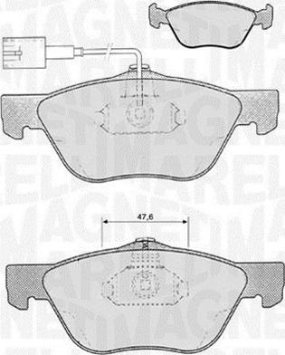 Magneti Marelli 363916060103 - Bremžu uzliku kompl., Disku bremzes adetalas.lv