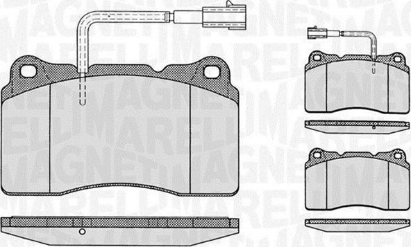 Magneti Marelli 363916060113 - Bremžu uzliku kompl., Disku bremzes adetalas.lv