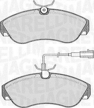 Magneti Marelli 363916060185 - Bremžu uzliku kompl., Disku bremzes adetalas.lv