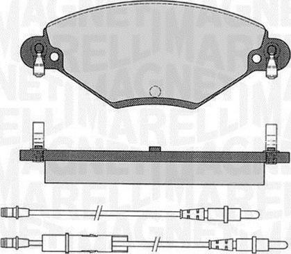 Magneti Marelli 363916060181 - Bremžu uzliku kompl., Disku bremzes adetalas.lv