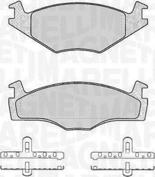 Magneti Marelli 363916060392 - Bremžu uzliku kompl., Disku bremzes adetalas.lv