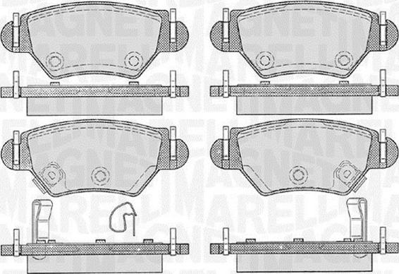 Magneti Marelli 363916060357 - Bremžu uzliku kompl., Disku bremzes adetalas.lv