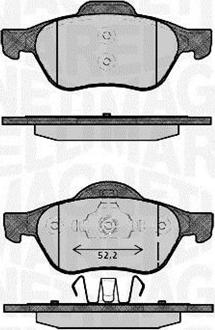 Magneti Marelli 363916060384 - Bremžu uzliku kompl., Disku bremzes adetalas.lv