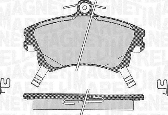 Magneti Marelli 363916060335 - Bremžu uzliku kompl., Disku bremzes adetalas.lv