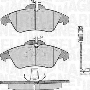 Magneti Marelli 363916060321 - Bremžu uzliku kompl., Disku bremzes adetalas.lv