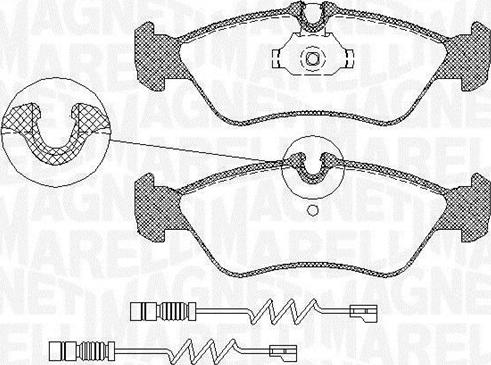 Magneti Marelli 363916060323 - Bremžu uzliku kompl., Disku bremzes adetalas.lv