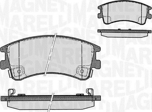 Magneti Marelli 363916060295 - Bremžu uzliku kompl., Disku bremzes adetalas.lv