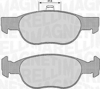 Magneti Marelli 363916060240 - Bremžu uzliku kompl., Disku bremzes adetalas.lv