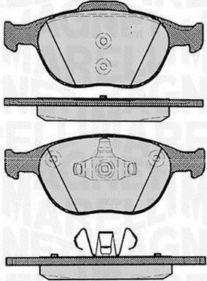 Magneti Marelli 363916060256 - Bremžu uzliku kompl., Disku bremzes adetalas.lv