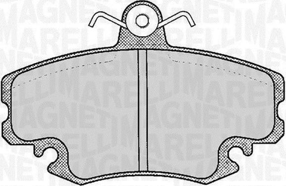 Magneti Marelli 363916060204 - Bremžu uzliku kompl., Disku bremzes adetalas.lv