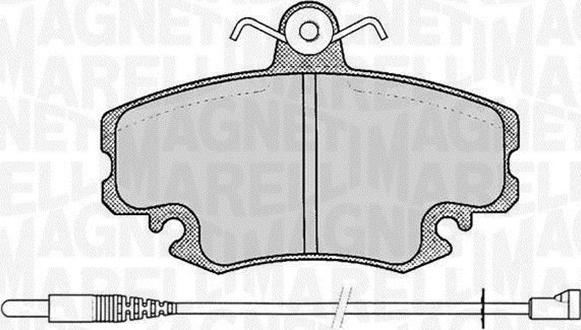 Magneti Marelli 363916060203 - Bremžu uzliku kompl., Disku bremzes adetalas.lv