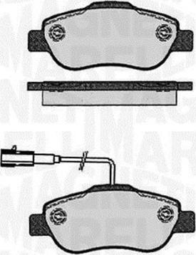 Magneti Marelli 363916060215 - Bremžu uzliku kompl., Disku bremzes adetalas.lv