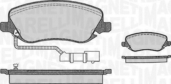 Magneti Marelli 363916060289 - Bremžu uzliku kompl., Disku bremzes adetalas.lv