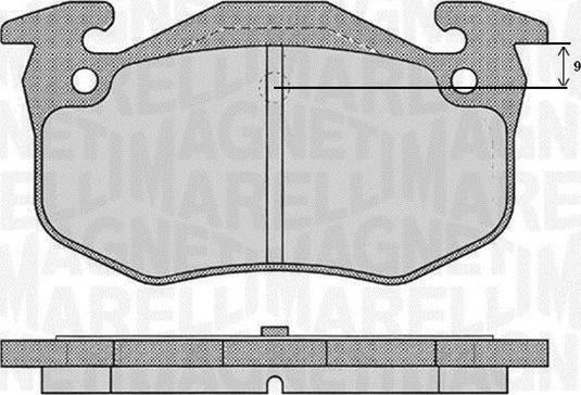 Magneti Marelli 363916060790 - Bremžu uzliku kompl., Disku bremzes adetalas.lv