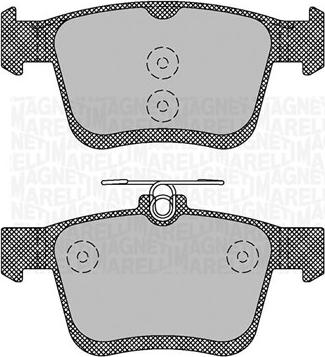 Magneti Marelli 363916060714 - Bremžu uzliku kompl., Disku bremzes adetalas.lv