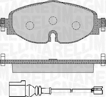 Magneti Marelli 363916060715 - Bremžu uzliku kompl., Disku bremzes adetalas.lv