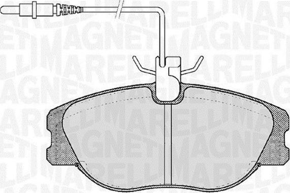 Magneti Marelli 363916060787 - Bremžu uzliku kompl., Disku bremzes adetalas.lv