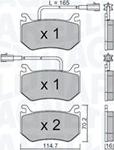 Magneti Marelli 363916061196 - Bremžu uzliku kompl., Disku bremzes adetalas.lv