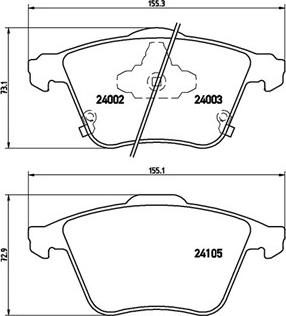 Magneti Marelli 363700449038 - Bremžu uzliku kompl., Disku bremzes adetalas.lv