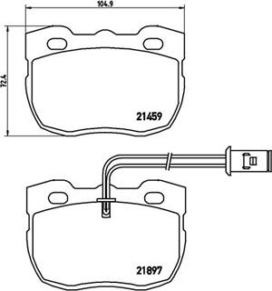 Valeo 302490 - Bremžu uzliku kompl., Disku bremzes adetalas.lv