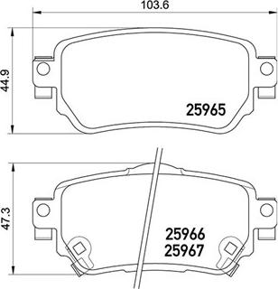 Magneti Marelli 363700456098 - Bremžu uzliku kompl., Disku bremzes adetalas.lv