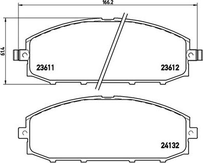 Magneti Marelli 363700456041 - Bremžu uzliku kompl., Disku bremzes adetalas.lv