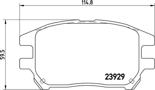 Magneti Marelli 363700456050 - Bremžu uzliku kompl., Disku bremzes adetalas.lv