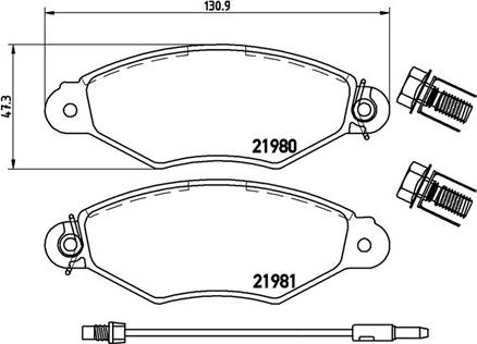 Magneti Marelli 363700456038 - Bremžu uzliku kompl., Disku bremzes adetalas.lv