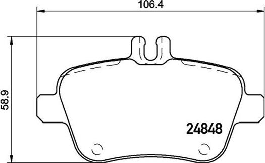 Magneti Marelli 363700450135 - Bremžu uzliku kompl., Disku bremzes adetalas.lv