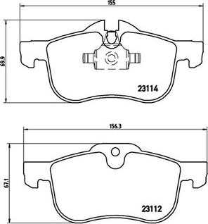 Magneti Marelli 363700452017 - Bremžu uzliku kompl., Disku bremzes adetalas.lv