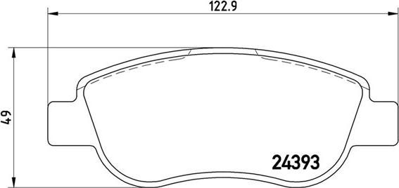 Magneti Marelli 363700468049 - Bremžu uzliku kompl., Disku bremzes adetalas.lv