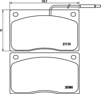 Magneti Marelli 363700468012 - Bremžu uzliku kompl., Disku bremzes adetalas.lv