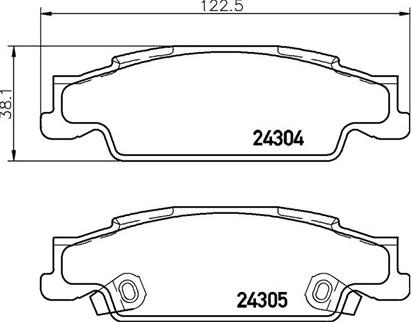 Magneti Marelli 363700409007 - Bremžu uzliku kompl., Disku bremzes adetalas.lv